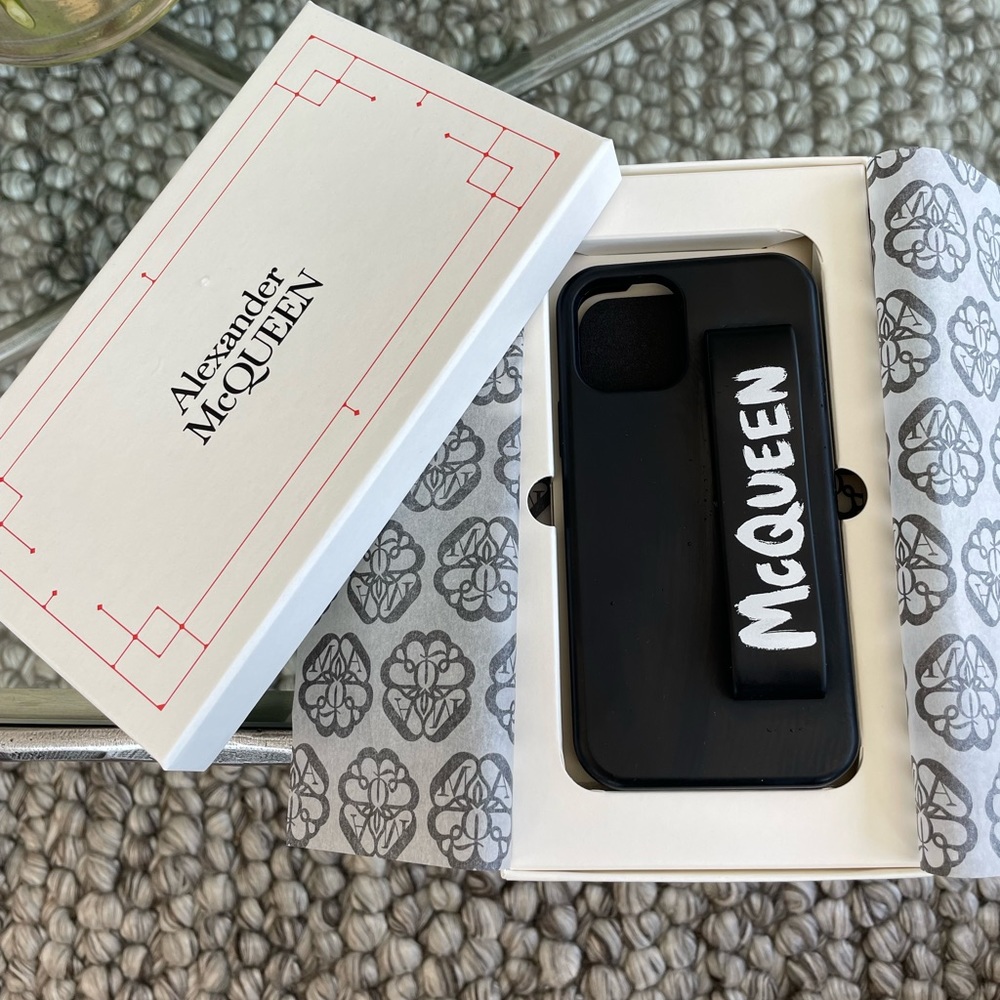 Alexander McQueen Black Phone Case